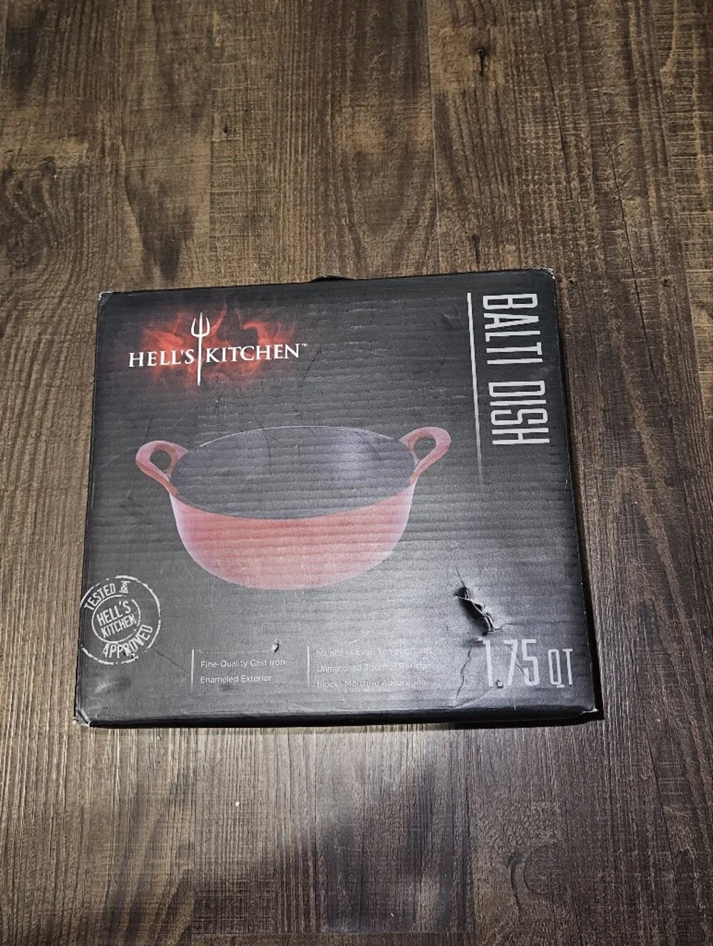 Hell's Kitchen 1.75qt Enameled Cast Iron Balti Dish